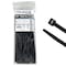 Kable Kontrol Cable Tie, 11 in L, 3-3/16 in Max Bundle Dia., Black, Nylon 6/6, 120 lb Strength, 100 PK CT277 - alternate 1
